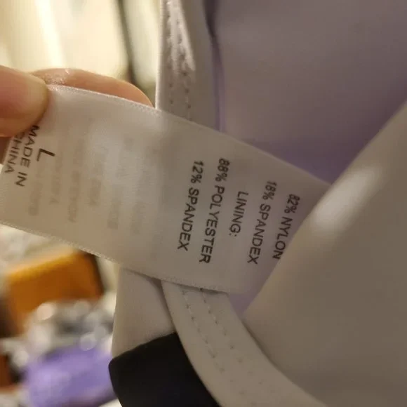 SWIM IN AQUA, Polka Dot Tankini w/ Black Bottom set, size L(12/14) - Picture 5 of 8